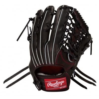 ローリングス (Rawlings) 硬式 外野手用 グローブ  グラブ 日本製:左投げ用 ブラック