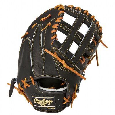 ローリングス (Rawlings) 硬式 ファーストミット 日本製 野球:右投げ用 ブラック