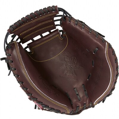 ローリングス (Rawlings) 硬式 キャッチャーミット 大きめ 日本製:右投げ用 バーガンディ
