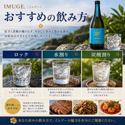 【今帰仁酒造・琉球泡盛】幻の芋酒イムゲー25度 720ml×2本セット