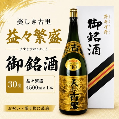 【今帰仁酒造・琉球泡盛】美しき古里30度 益々繁盛 4500ml×1本
