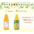 美味しい!マンゴーとシークヮーサーの ジュースセット