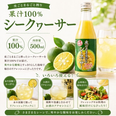 マンゴージュース&沖縄県産シークヮーサージュースセット 南国フルーツ飲み比べ