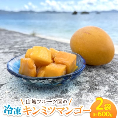 今帰仁産 山城フルーツ園の冷凍キンミツマンゴー 600g(300g×2パック)