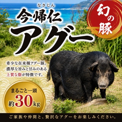 幻の豚 今帰仁アグー まるごと一頭(約30kg)