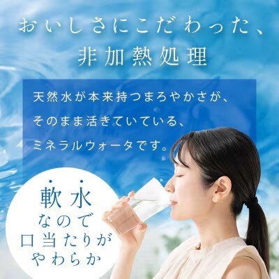 ミネラルウォーター 天然水 500ml×48本 軟水 備蓄品【離島・沖縄県不可】【複数個口で配送】