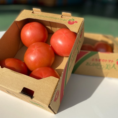 太陽の恵みを受けて育った　あしかが美人トマト1kg×2箱