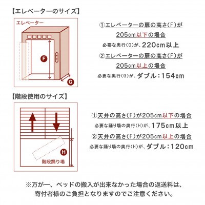 ザ・ベッド ダブル ブラック 140×195cm B脚12cm 脚付きマットレス