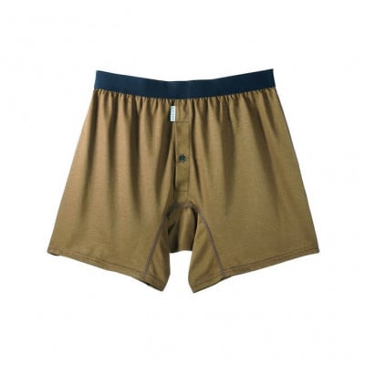 メンズ下着 ニットトランクス (L・ブラウン2枚) ZIVANE 締め付け感のない/パンツ/ジバン