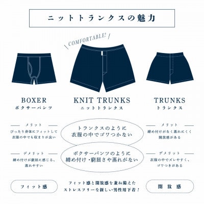 メンズ下着　ニットトランクス(M・グリーン・1枚)
