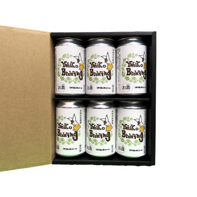 弥彦ブリューイング クラフトビール(発泡酒) 伊彌彦エール(缶・無濾過生)355ml×6本セット