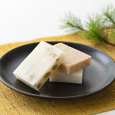 特別栽培こがねもち杵つき「弥彦もち」白、まめ、玄米 計4個セット 新潟県産もち 弥彦村