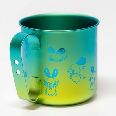 ミコぴょん チタン製マグカップ 弥彦山