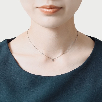 純チタンムーンストーンの一粒石ペンダント 誕生石 ネックレス 変色しにくい ギフト 新潟県 弥彦村