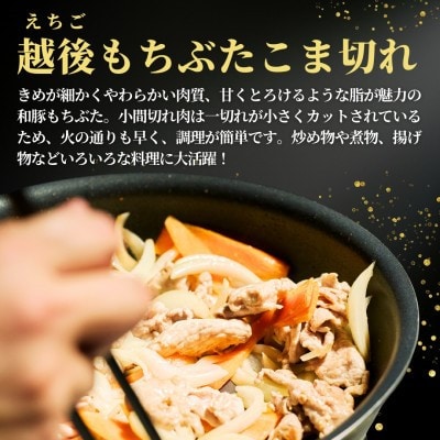 越後もちぶたこま切れ肉1.5kg(300g×5パック)