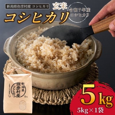 新潟県弥彦村石井農園　令和7年産コシヒカリ【玄米 5kg】