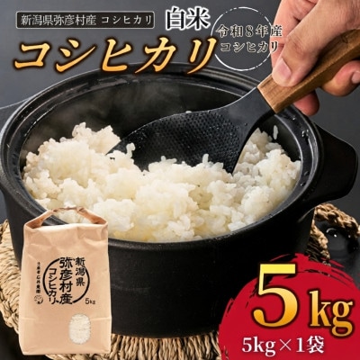 【令和8年産 新米受付】新潟県弥彦村石井農園　コシヒカリ【白米 5kg】