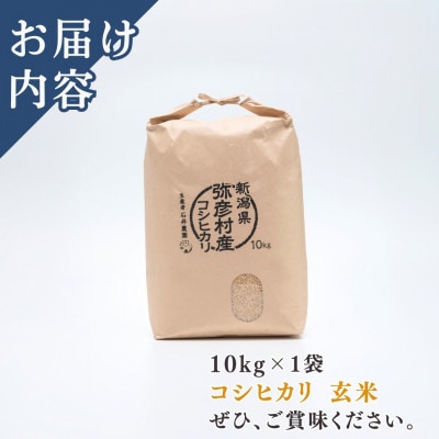 【令和8年産 新米受付】新潟県弥彦村石井農園　コシヒカリ【玄米 10kg】
