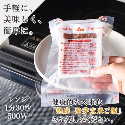 熟成3日寝かせ 発芽玄米パックご飯　新潟県弥彦村産コシヒカリで作った酵素玄米【簡易包装25個入り】