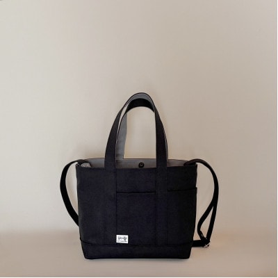 NUNUTOTO　ブラック×グレー　Mサイズ　ショルダーストラップ&ペットボトルホルダーセット