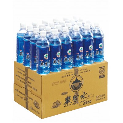 【毎月定期便】ミネラルウォーター巌聖水6500(がんせいすい) 500ml×24本入り　全3回