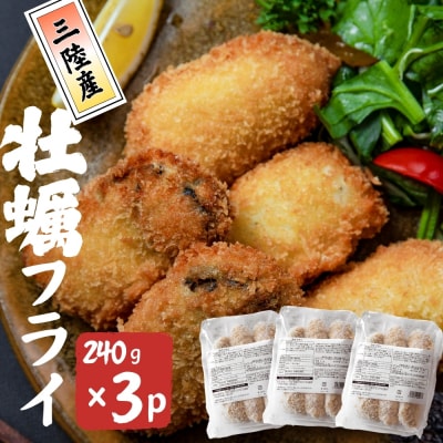 三陸産 カキフライ 720g (240g×3) 牡蠣フライ かき カキ 冷凍 小分け 宮城県