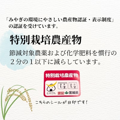 宮城県産 令和7年産米先行予約 特別栽培米 ひとめぼれ 玄米 4.5kg デンマーク王室献上 お米