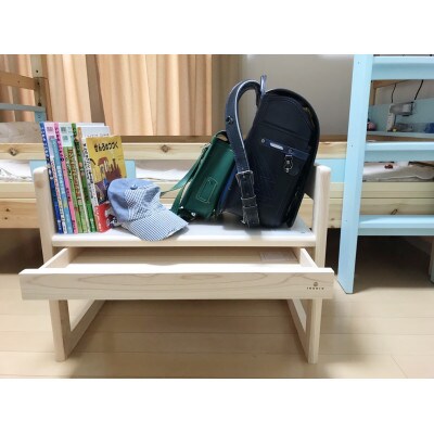 桧の家具　アイコニーのキッズデスク　1点