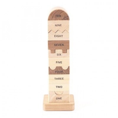 桧のおもちゃ　IKONIH　Number Tower アイコニー　ナンバータワー