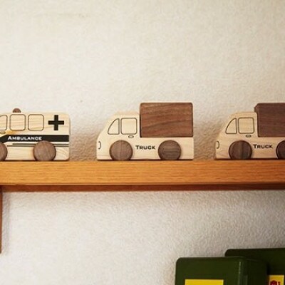桧のおもちゃ　IKONIH　Vehicle Series アイコニー　はたらく車シリーズ