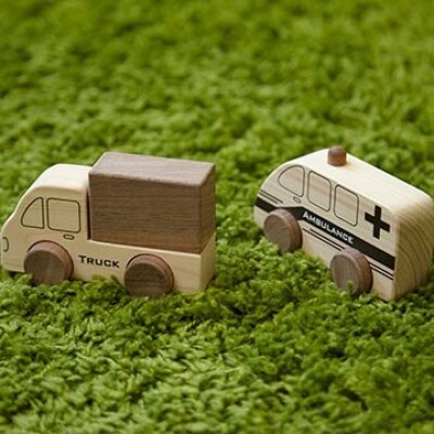 桧のおもちゃ　IKONIH　Vehicle Series アイコニー　はたらく車シリーズ