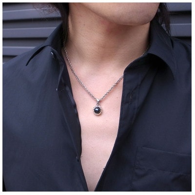 天然ブラックパール 銀製 ペンダント ネックレス 神戸市 DT-422
