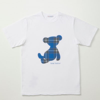【神戸タータン】消臭機能付Tシャツ くまさんLサイズ
