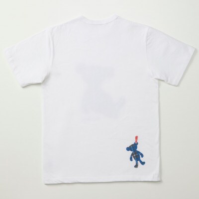 【神戸タータン】消臭機能付Tシャツ くまさんLサイズ