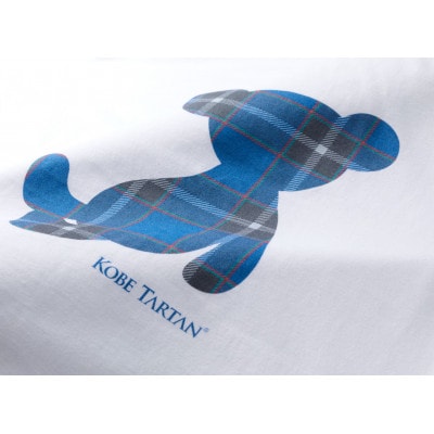 【神戸タータン】消臭機能付Tシャツ くまさんLサイズ