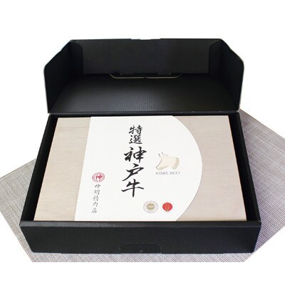 【神戸牛】霜降りすき焼用500g(肩ロース)(木箱化粧箱入)