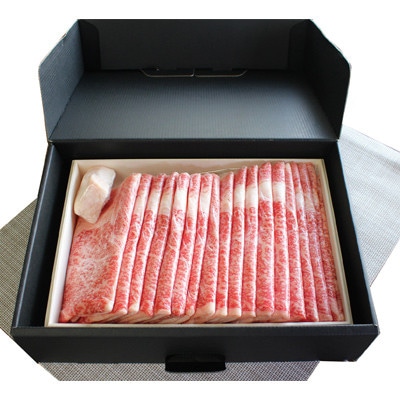 【神戸牛】霜降りすき焼用1200g(肩ロース)(木箱化粧箱入)