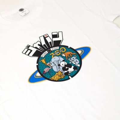神戸市 マンホールTシャツ 白 Sサイズ