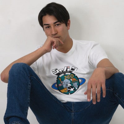 神戸市 マンホールTシャツ 白 Lサイズ