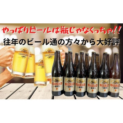 キリンビール神戸工場産 一番搾り生ビール 大瓶(633ml)×12本 ギフトセット