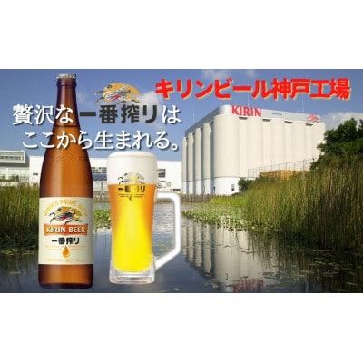 キリンビール神戸工場産 一番搾り生ビール 大瓶(633ml)×12本 ギフトセット
