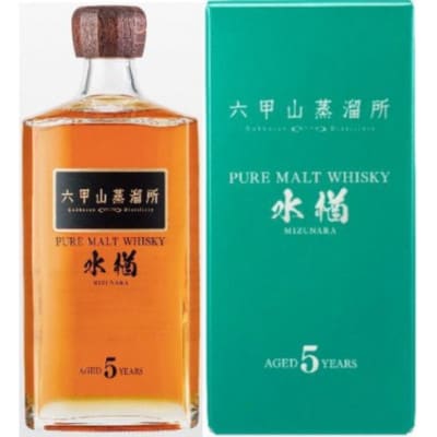 六甲山蒸溜所ピュアモルトウイスキー　水楢5年　※化粧箱付き