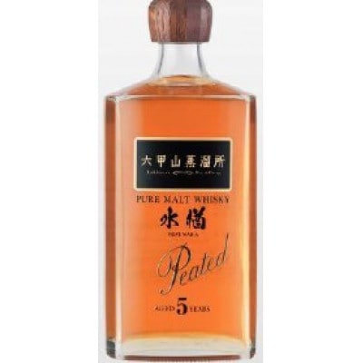 六甲山蒸溜所ピュアモルトウイスキー　水楢5年ピーテッド　※化粧箱付き