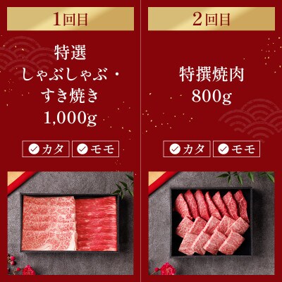 【毎月定期便】【和牛セレブ】神戸牛 定期便「ビジネスクラス」全6回