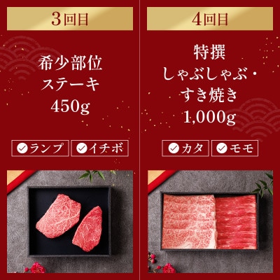 【毎月定期便】【和牛セレブ】神戸牛 定期便「ビジネスクラス」全6回