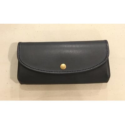 【alto.】ふんわりジャバラ長財布(ネイビー)