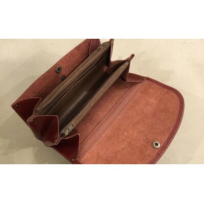 【alto.】ふんわりジャバラ長財布(ワイン)