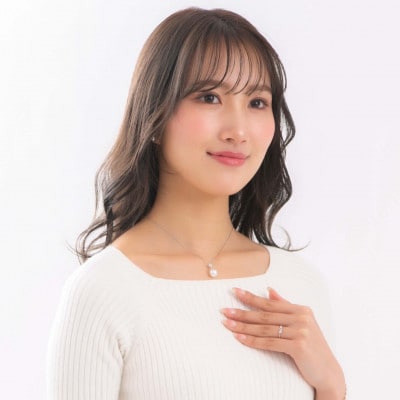 【星彩】白蝶真珠(南洋真珠)ダイヤモンド K18 ホワイトゴールド ペンダントトップ