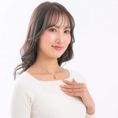 【星涼し】ゴールデンパール(南洋真珠) ダイヤモンド PT900 プラチナ ペンダントトップ