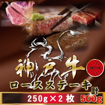 神戸牛(神戸ビーフ) ロースステーキ 250g×2枚 計500g KBST5